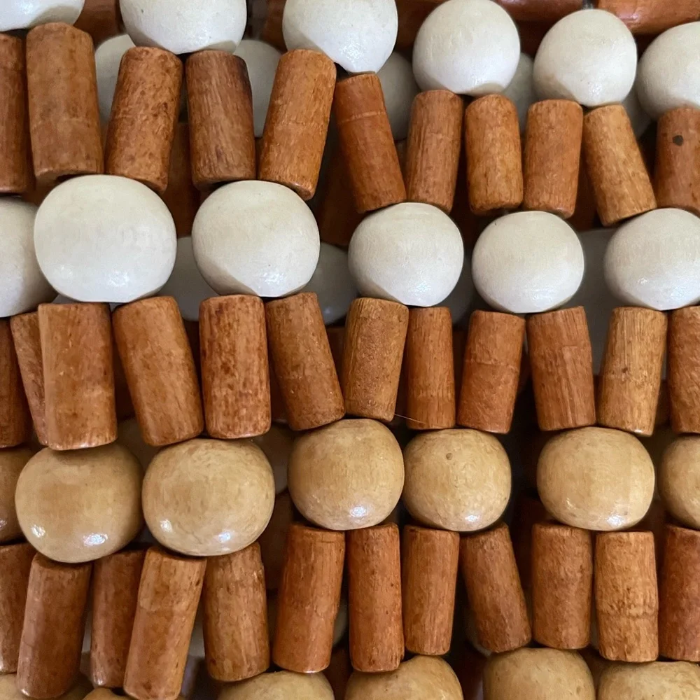 NWT l*space Wooden Bead Hobo Bag in Natural and Cream - Picture 10 of 10